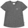 MM Happy Tee, Heather Grey - T-Shirts - 1 - thumbnail