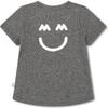 MM Happy Tee, Heather Grey - T-Shirts - 2