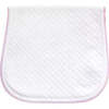 Basket Weave Baby Burp Cloth,Pink - Burp Cloths - 1 - thumbnail