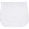 Basket Weave Baby Burp Cloth,White - Burp Cloths - 1 - thumbnail