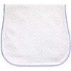 Basket Weave Baby Burp Cloth,Blue - Burp Cloths - 1 - thumbnail