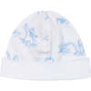 Blue Toile Hat,Blue - Hats - 1 - thumbnail