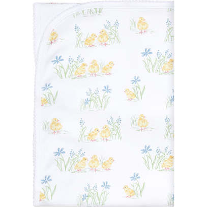 Chicks Print Baby Blanket,Yellow - Blankets - 1