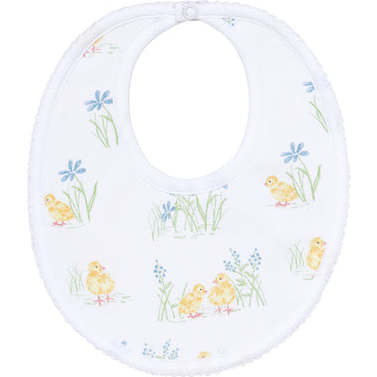 Chicks Print Baby Bib,Yellow - Bibs - 1