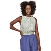 Women's Andaman Top, Moss Hand Embroidery - Blouses - 1 - thumbnail