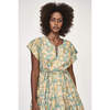 Women's Sonoma Short Dress, Olive Bloom - Dresses - 3