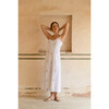 Women's Borneo Slip Dress, White Sedona Jamdani - Dresses - 3