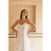 Women's Borneo Slip Dress, White Sedona Jamdani - Dresses - 4