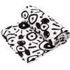 XL Eyes Print Muslin Multi-Purpose Square Blanket, Black And White - Swaddles - 1 - thumbnail