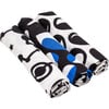 Sky Print Muslin Burp Cloths, Blue, Black And White (Pack Of 3) - Burp Cloths - 1 - thumbnail