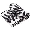 XL Fern Print Muslin Multi-Purpose Square Blanket, Black And White - Swaddles - 1 - thumbnail