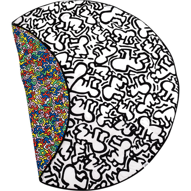Etta Loves X Keith Haring Reversible Round Playmat, Multicolors