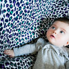 XL Leopard Print Muslin Multi-Purpose Square Blanket, Purple And Green - Swaddles - 2