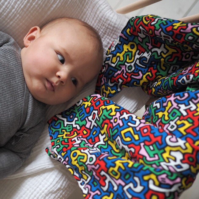 Etta Loves X Keith Haring XL 'Brazil' Print Muslin Multi-Purpose Square Blanket, Multicolors - Swaddles - 2