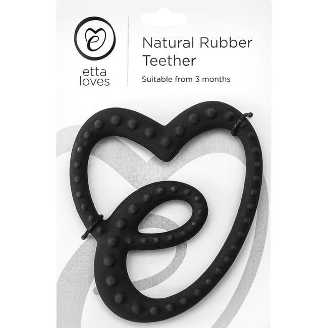 Sensory Flexible Rubber Teether, Black - Teethers - 4