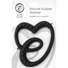 Sensory Flexible Rubber Teether, Black - Teethers - 4