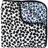 Animal Print Muslin Triple-Layer Reversible Blanket, Blue, Black And White - Other Accessories - 1 - thumbnail