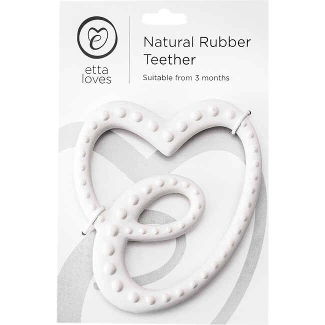 Sensory Flexible Rubber Teether, White - Teethers - 4