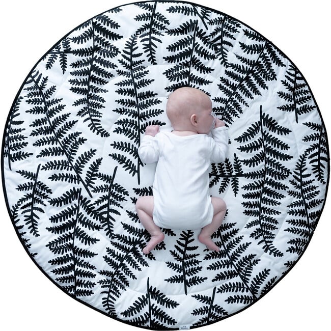 Plant Print Reversible Round Playmat, Multicolors - Playmats - 6