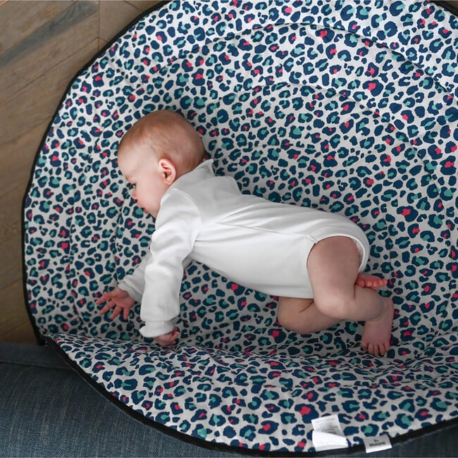 Animal Print Reversible Round Playmat, Multicolors - Playmats - 2