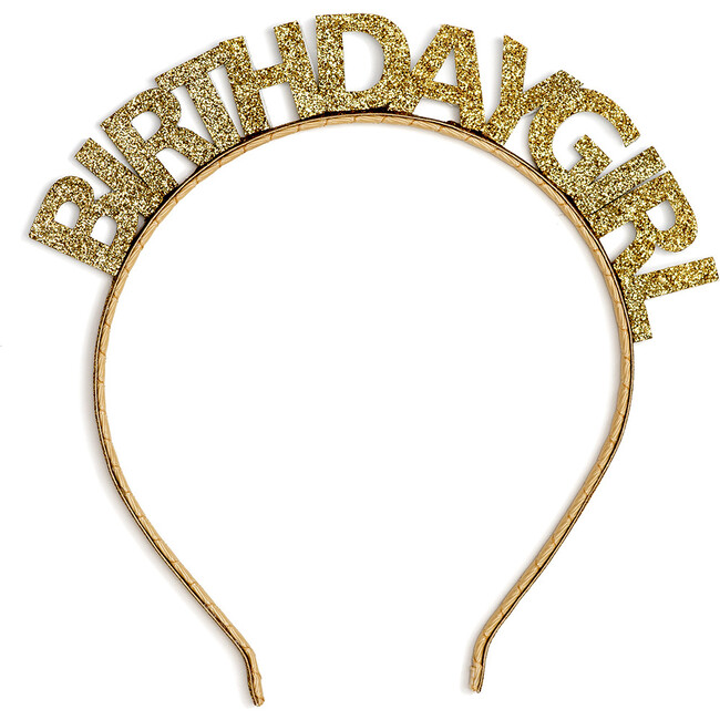 Birthday Girl Headband, Gold