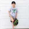 Roaring Into First Grade Short Sleeve T-Shirt, Grey - T-Shirts - 2