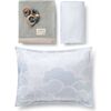Nimbus Crib Set, Blue - Crib Sheets - 1 - thumbnail