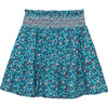 Floral Pixie Skirt, Blue - Skirts - 1 - thumbnail