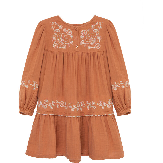Outline Embroidery Dress, Toast