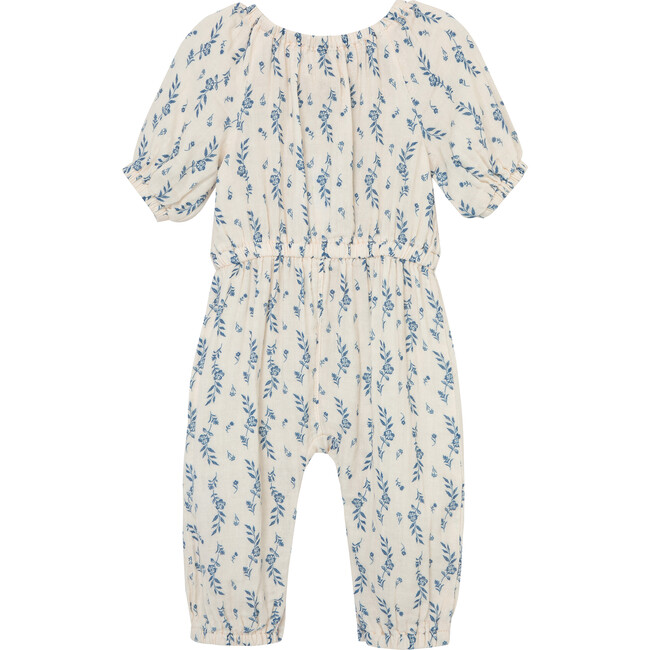 Toile Print Coverall, Off-White - Onesies - 2