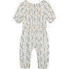 Toile Print Coverall, Off-White - Onesies - 2