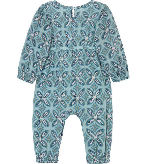 Mosaic Print Coverall, Blue