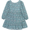 Mosaic Print Dress, Blue - Dresses - 2