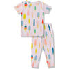 Popsicles Pajama Set, Pink - Pajamas - 1 - thumbnail