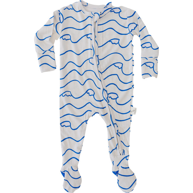 Surf Footie Pajama, Blue
