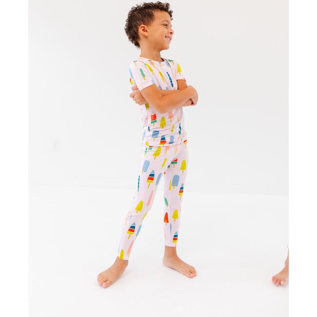 Popsicles Pajama Set, Pink - Pajamas - 3