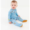 Swimming Footie Pajama, White - Footie Pajamas - 3