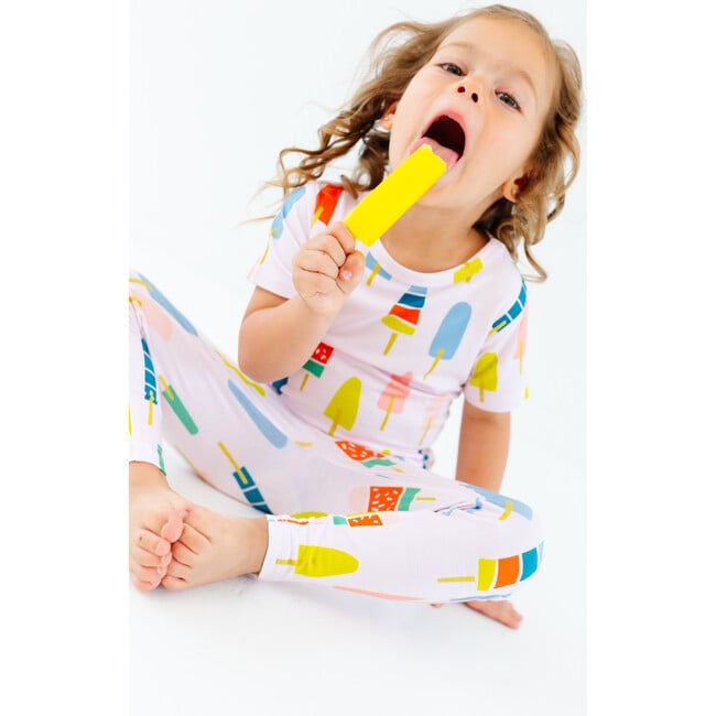 Popsicles Pajama Set, Pink - Pajamas - 5