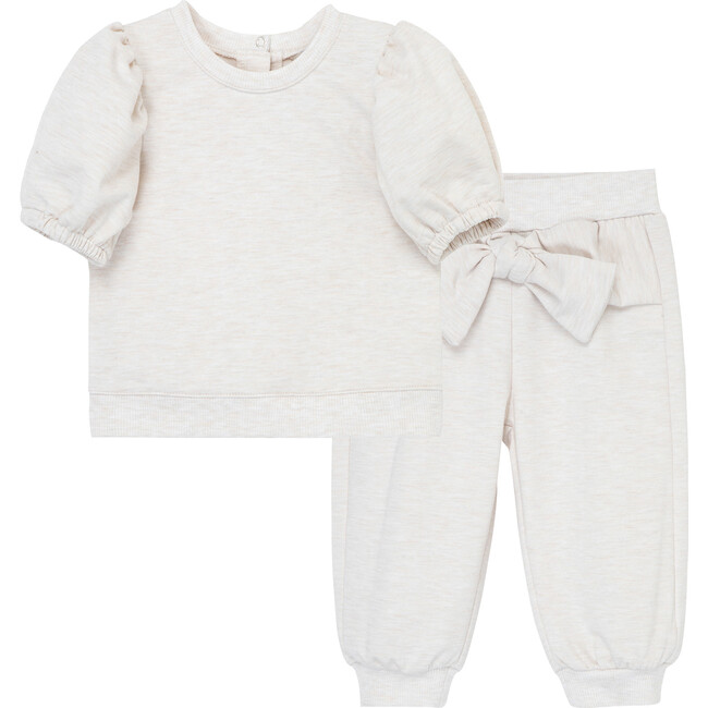 Bow Front Tracksuit Set, Off White