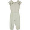 Baby Flutter Sleeve Jumpsuit, Sage - Rompers - 1 - thumbnail