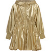 Metallic Nylon Jacket, Gold - Jackets - 1 - thumbnail