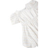 Baby Metallic Bubble Dress, White - Dresses - 3