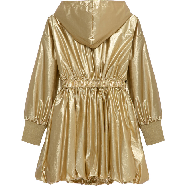 Metallic Nylon Jacket, Gold