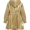 Metallic Nylon Jacket, Gold - Jackets - 2