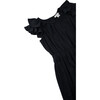Baby Flutter Sleeve Jumpsuit, Black - Rompers - 3