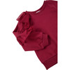 Sweatshirt & Denim Cargo Set, Burgundy - Sweatshirts - 3