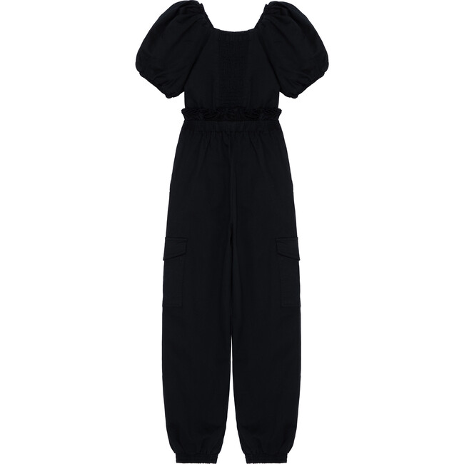 Paperbag Jumpsuit, Black - Rompers - 2