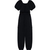 Paperbag Jumpsuit, Black - Rompers - 2