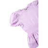 Ribbed Top & Denim Jogger Set, Lilac - Mixed Apparel Set - 3