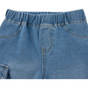 Ribbed Top & Denim Jogger Set, Lilac - Mixed Apparel Set - 4